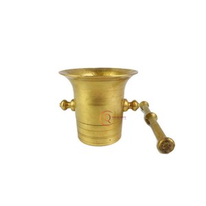 Morteros de latón mortero de latón tradicional Khal Batta Imam Dasta especias molinillo de hierbas utensilios de cocina accesorios de cocina - Product Image 4