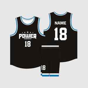Uniformes de baloncesto de sarga de aparejos de poliéster 100%, conjuntos de ropa de equipo impresos personalizados, opciones transpirables y de talla grande - Product Image 4
