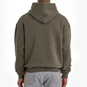 Top tendance de haute qualité bon marché épaule basse grande taille hommes vente en gros OEM ODM pull à capuche fournisseur - Product Image 2