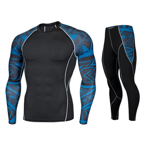 Conjunto Deportivo de Compresión para Hombre al por Mayor, de Secado Rápido, Transpirable, Manga Larga, Camiseta Interior, Protección UV, para Correr, Entrenamiento y Gimnasio - Product Image 6