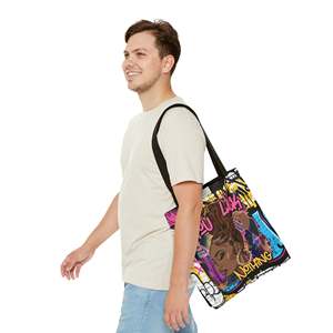 Borsa tote in tela con scritta 'Sis You Lack Nothing' per il potenziamento personale, resistente, riutilizzabile e portatile, con chiusura aperta, adatta a tutte le stagioni - Product Image 3