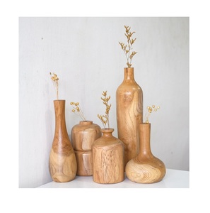 Macetas de madera Natural 100% más vendidas, tamaño personalizado, mejor diseñador, aspecto Vintage para el hogar, mesa de boda decorativa - Product Image 2