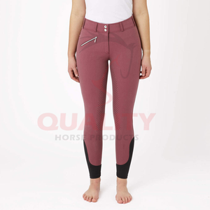Mujeres elegantes que montan jodhpurs diseñados con tela ligera diseño delgado cintura segura y comodidad transpirable para la venta - Product Image 1