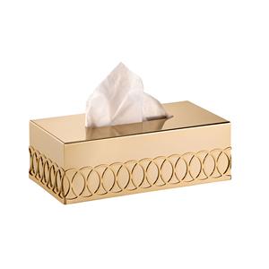 Boîte de rangement pour serviettes, décorative, faite à la main, pour la maison, la ferme, la cuisine, la chambre, usage régulier, finition dorée, pour hôtels - Product Image 3