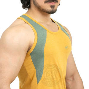 Vente en Gros Couleur Unie Hommes Débardeur Vêtements de Sport Personnalisé Hommes Débardeur Fitness Hommes Débardeur - Product Image 5