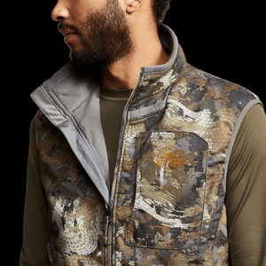 Veste matelassée sans manches isolée et chaude pour hommes, personnalisée par OEM, gilets de chasse compressibles et légers de camouflage pour l'extérieur - Product Image 6