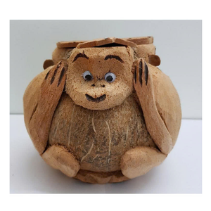 Animal de coco tallado: coco natural de Vietnam 100% hecho a mano, perfecto para una decoración fácil y accesorios de juguete elegantes favoritos - Product Image 4