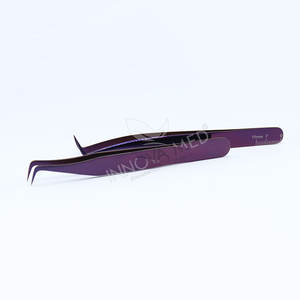 Ensemble de pinces à épiler d'extension de cils colorées avec logo personnalisé Pince à épiler professionnelle et de précision de qualité supérieure pour les extensions de cils - Product Image 6