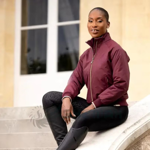 แจ็กเก็ตขี่ม้าขนแกะบุฉนวนกันความร้อนสำหรับผู้หญิงเสื้อโค้ทสำหรับนักขี่ม้าในฤดูหนาวอากาศหนาวและโรงนา - Product Image 4