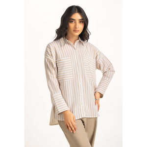 เสื้อเชิ้ตผ้าป๊อปลินทรงพอดีตัวสำหรับผู้หญิง WM-COD-SS25-318T ดีไซน์เรียบง่ายทันสมัย ทรงพอดีตัว - Product Image 6