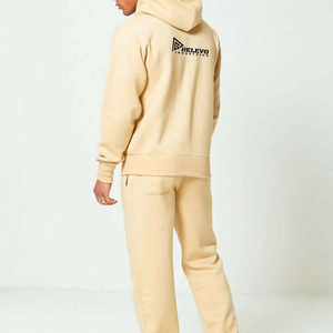 Nouveaux sweats à capuche amples en gros, unis, en molleton 100% coton, surdimensionnés, lourds, courts, à bas prix - Product Image 2