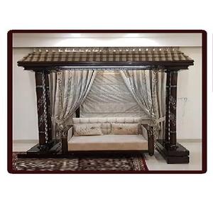 Columpios de Madera Reales para Decoración del Hogar, Columpio de Madera de Lujo Indio de Alta Calidad, Muebles de Teca Hechos a Mano, Personalizado de 3 Plazas - Product Image 1