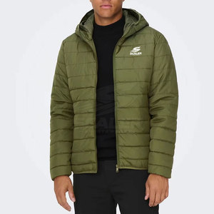 Chaqueta de Invierno Acolchada con Capucha para Hombre, Diseño Moderno, con Logotipo Frontal, Color y Talla Personalizables, para Uso Casual - Product Image 2