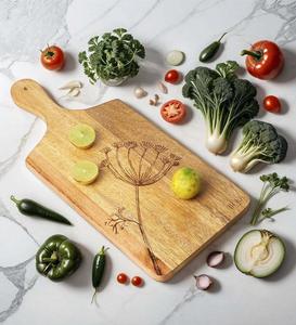 Planche à découper en bois avec poignée, lavable au lave-vaisselle, écologique, antibactérienne, en résine, planche à découper pour le fromage, de haute qualité - Product Image 2