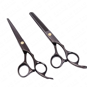Ciseaux de coiffure de qualité supérieure, finition titane, acier inoxydable, ciseaux de barbier pour professionnels droitiers - Product Image 2