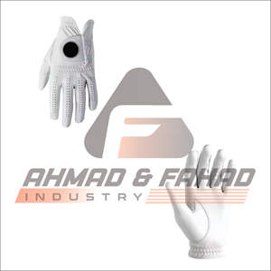 Gants de golf gaucher de qualité supérieure les plus vendus Logo personnalisé Élégant équipement de sport respirant en cuir Cabretta véritable - Product Image 1