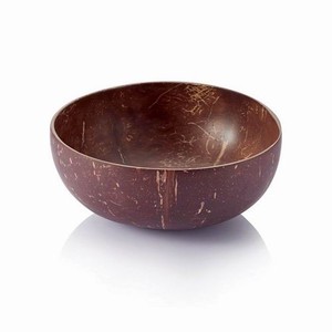 Bols en coquille de noix de coco naturelle de haute qualité, faits à la main, style rustique moderne, écologiques, avec cuillère en bois pour la cuisine - Product Image 4