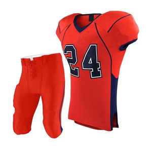 Conjuntos de uniformes de fútbol americano hechos en fábrica con tela transpirable de buena calidad y opciones de talla grande disponibles - Product Image 2