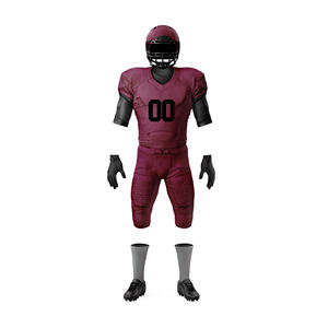 Maillot et uniforme de football américain personnalisés avec logo, imprimé par sublimation rétro, vêtements d'équipe respirants en polyester, vente en gros OEM - Product Image 3