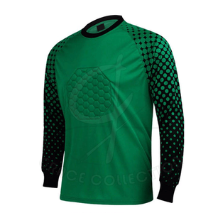 Fabricante al por mayor Portero Wear Kit Liso Con Personalizar Tamaño Manga Larga Fútbol Jersey Set - Product Image 2