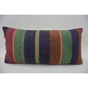 หมอนขนสัตว์หลากสีลายวินเทจ12X24นิ้วเทคนิคการเย็บปะติดปะต่อกันของ Kantha - Product Image 1