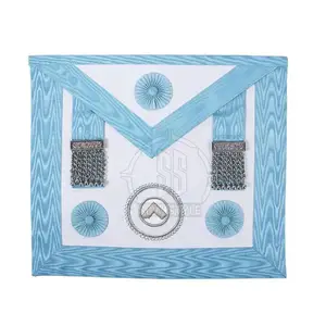 Delantal personalizado Masonic Master Mason hecho en Pakistán diseño de alta calidad delantal Masonic Regalia