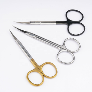 Tijeras quirúrgicas ecológicas profesionales, juego de instrumentos para cutículas de Punta curva, removedor de piel muerta de acero inoxidable recto pequeño - Product Image 1