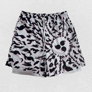 3D พิมพ์กางเกงขาสั้นอะนิเมะผู้ชายกางเกงขาสั้นกีฬาฟิตเนสกางเกงขาสั้นบาสเกตบอล, การออกแบบสองชั้นแห้งเร็วและระบายอากาศได้ - Product Image 2