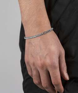 Bracelet tennis, bracelet tennis en or blanc, bracelet en oxyde de zirconium, bracelet délicat, bracelet en diamant, cadeau pour elle, bracelet - Product Image 5