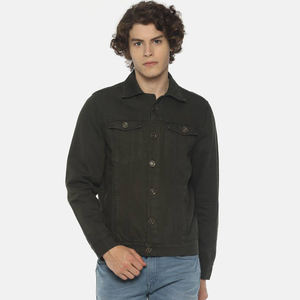 Best Trending Denim Jeans Jacket For Men In Low Price Breathable Covered Button Oem Men Denim Jackets - Product Image 1