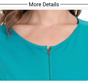 Conjunto de Jogger con cuello en V para mujer, uniformes médicos de enfermera con múltiples bolsillos y pantalón Cargo para hospitales - Product Image 3