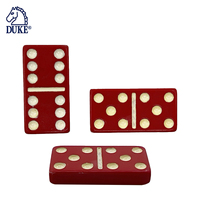 D6 Double Six Red Domino Tiles pour le divertissement