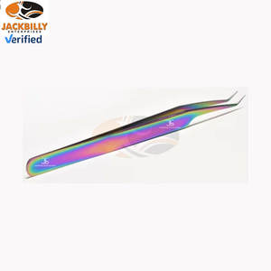 Pince à épiler JACKBILLY Easy-Grip pour extension de cils couleur or de qualité supérieure avec prise confortable - Product Image 6