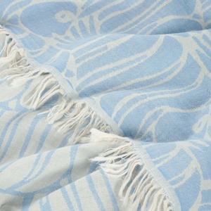 Toalla de playa personalizada turca Pescado Pestemal con logotipo estampado personalizado sin arena 100% algodón absorbente juegos de toallas de baño de lujo - Product Image 5