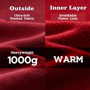 Sudadera con capucha con cremallera unisex personalizada 100% algodón polar French Terry Heavyweight en blanco con cremallera Vintage Wash Distressed High Street - Product Image 5