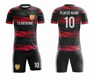 Uniformes Personalizados para Equipos de Fútbol |   Camisetas de Fútbol con Impresión Digital OEM 2026 |   Conjuntos Deportivos Ligeros y Transpirables de Manga Corta y Corte Ajustado - Product Image 2
