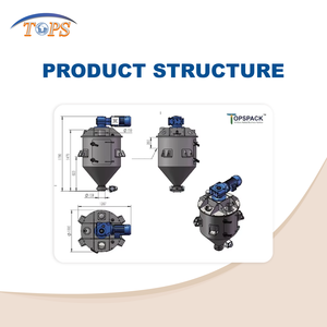 Gelişmiş 1000L Şerit Karıştırıcı, Çiçek, Sebze, Meyve, Kuru Toz Şerit Karıştırıcı, Toz Karıştırıcı - Product Image 4