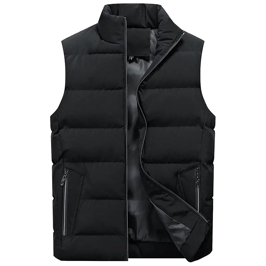wholesale Factory Custom Sleeveless Bubble Winter Jacket for men Quilted Liner Men's Down Vest puffer jacket