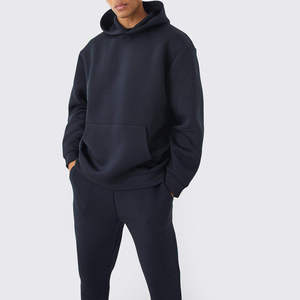 Survêtements pour hommes de haute qualité 100% coton, vêtements de sport en molleton personnalisés, jogging uni, survêtement surdimensionné - Product Image 3