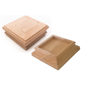 Piezas de escalera de madera maciza de formas personalizadas de gama alta Tapa de madera decorativa a prueba de termitas Diseño moderno Directo del Hospital de Vietnam - Product Image 4