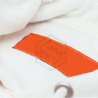 Étiquettes de vêtements en coton/polyester lavables de haute qualité, best-sellers 2024, design personnalisé, étiquettes tissées, service OEM, prix bas