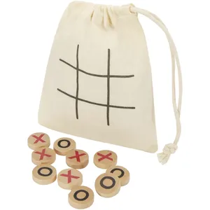 Personalized Whorl <b>Wood</b> Tic-Tac-Toe <b>Game</b> Promotional Customizable Toys - Product Image 1
