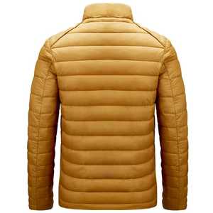 Venta caliente chaqueta de invierno larga personalizada para hombres impermeable espesar poliéster acolchado Parka tela de características ligeras - Product Image 3
