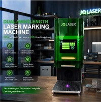 Machine de marquage laser double haute puissance JQ 60W MOPA Fibre 40W Diode pour gravure sur métal et non-métal, personnalisation professionnelle