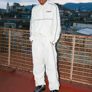 Ensemble de survêtement d'hiver épais et ample 100 % coton, pantalon de jogging, ensemble de survêtement personnalisé avec coupe-vent réfléchissant 3M - Product Image 2