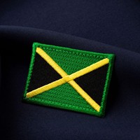 La bandera del país de Jamaica parche emblema nacional bordado hierro en, Bandera de Jamaica parche bordado