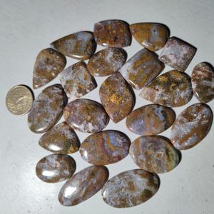 Cabujón de Ágata Musgosa Natural de Alta Calidad con Juego de Colores, Tamaño 20-45mm, para Fabricación de Joyas - Product Image 5
