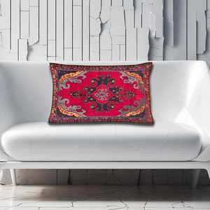 Cojín con Estampado Floral Bohemio: Decoración Vibrante para el Hogar, 8"x8" - 20x20 cm - Product Image 4