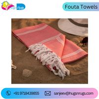 Serviette turque Fouta rayée moderne de premier rang pour la plage, logo personnalisé, 100% coton, séchage rapide et écologique à bas prix