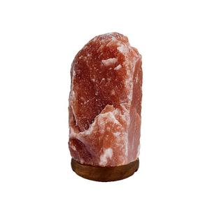 Lámparas de Sal Rosa del Himalaya Hechas a Mano de Primera Calidad de 2-3 Kg con Base de Madera Tallada, Artesanía Natural, Lámpara de Sal para Dormitorio - Product Image 2
